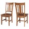 International Concepts Set of Two San Remo Splatback Chair, Distressed Oak C42-10P - alternate 5